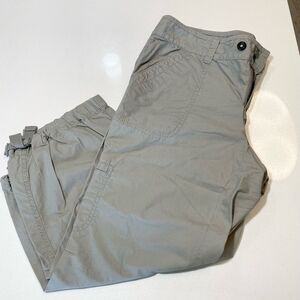 LOFT Khaki Capri Pants with Drawstring Hem – Size 4
